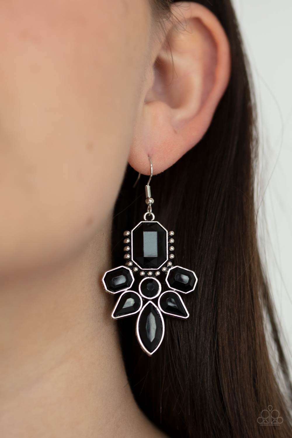 Paparazzi Earrings - Vacay Vixen - Black