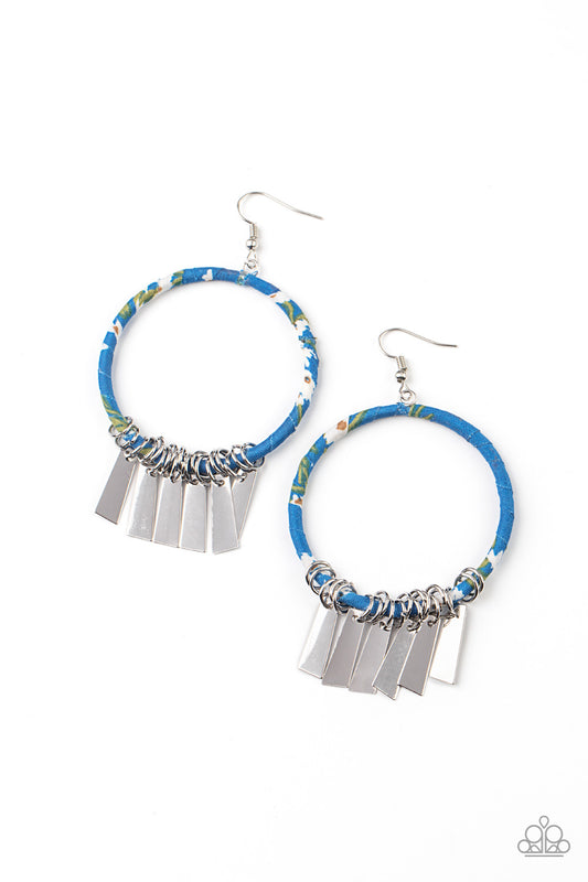 Paparazzi Earrings - Garden Chimes - Blue