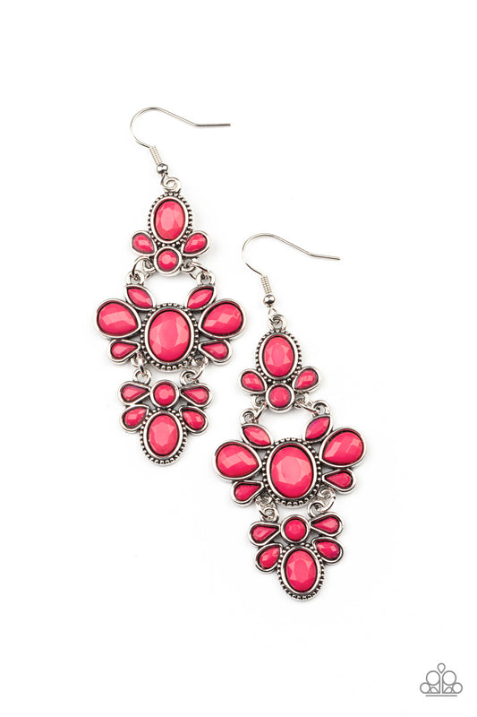 Paparazzi Earrings - Vacay The Premises - Pink