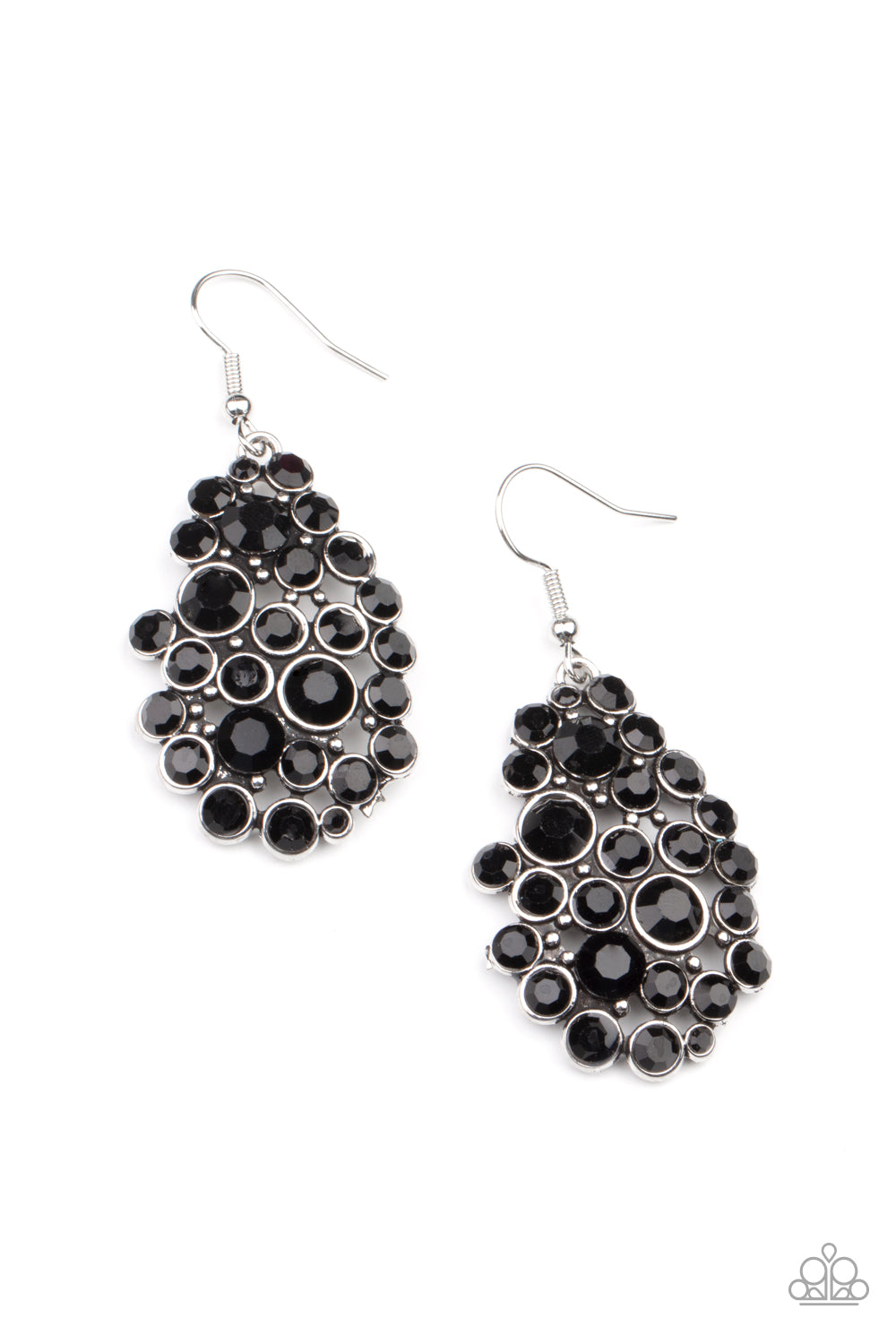 Paparazzi Earrings - Smolder Effect - Black