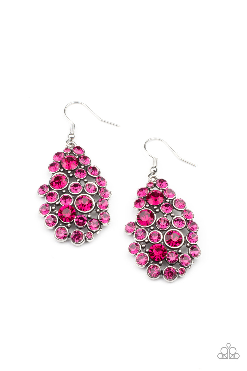 Paparazzi Earrings - Smolder Effect - Pink