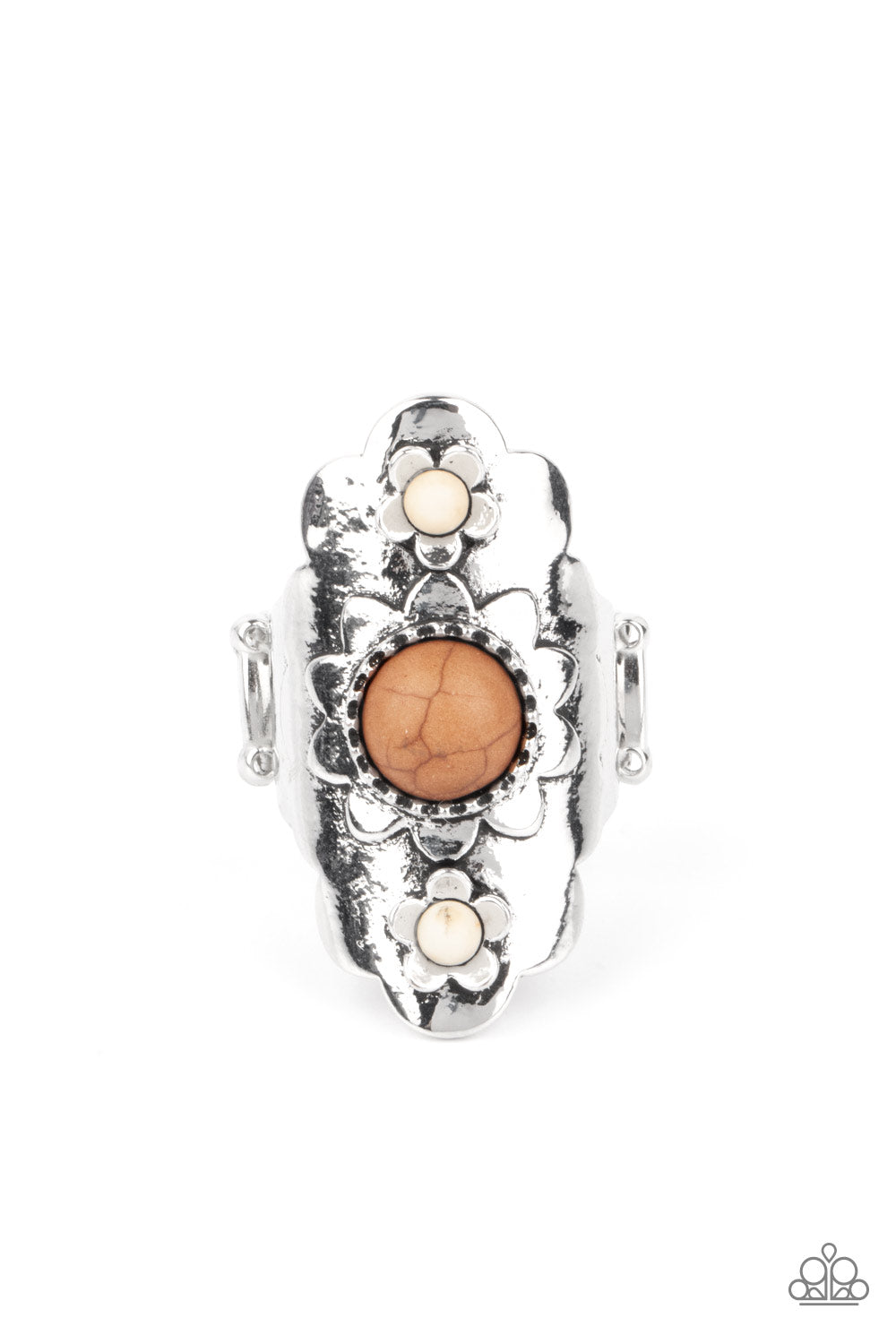 Paparazzi Rings - Badlands Garden - Brown