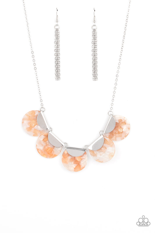 Paparazzi Necklaces - Mermaid Oasis - Orange