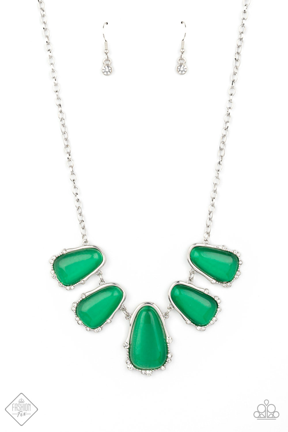 Paparazzi Necklaces - Newport Princess - Green - Fashion Fix