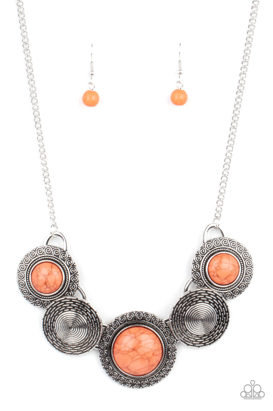 Paparazzi Necklaces - Canyon Cottage - Orange