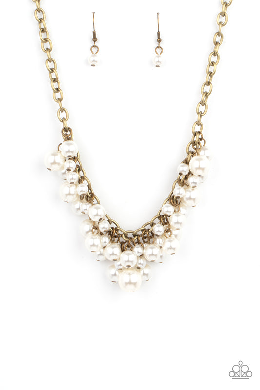 Paparazzi Necklaces - Down For The Countess - Brass