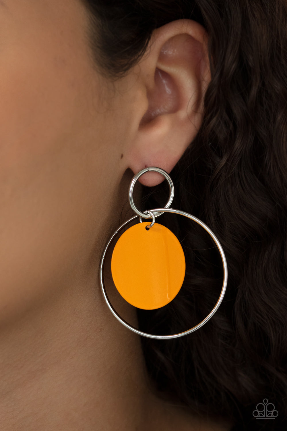 Paparazzi Earrings - Pop, Look, and Listen - Orange