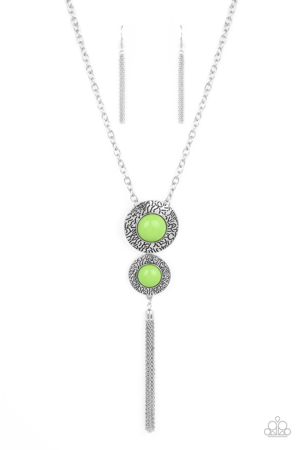 Paparazzi Necklaces - Abstract Artistry - Green