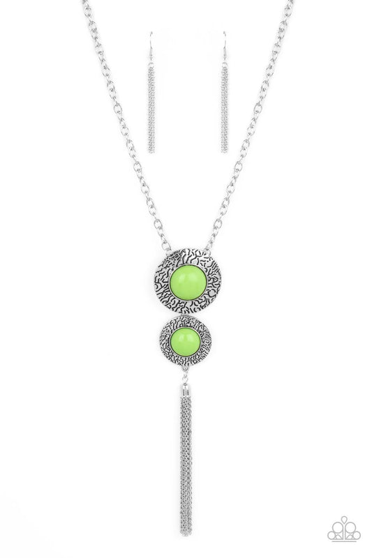 Paparazzi Necklaces - Abstract Artistry - Green