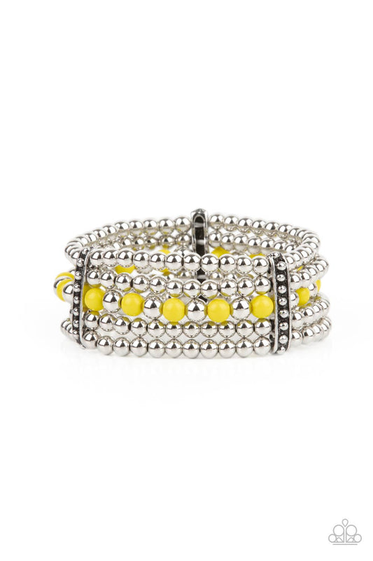 Paparazzi Bracelets - Gloss Over The Details - Yellow