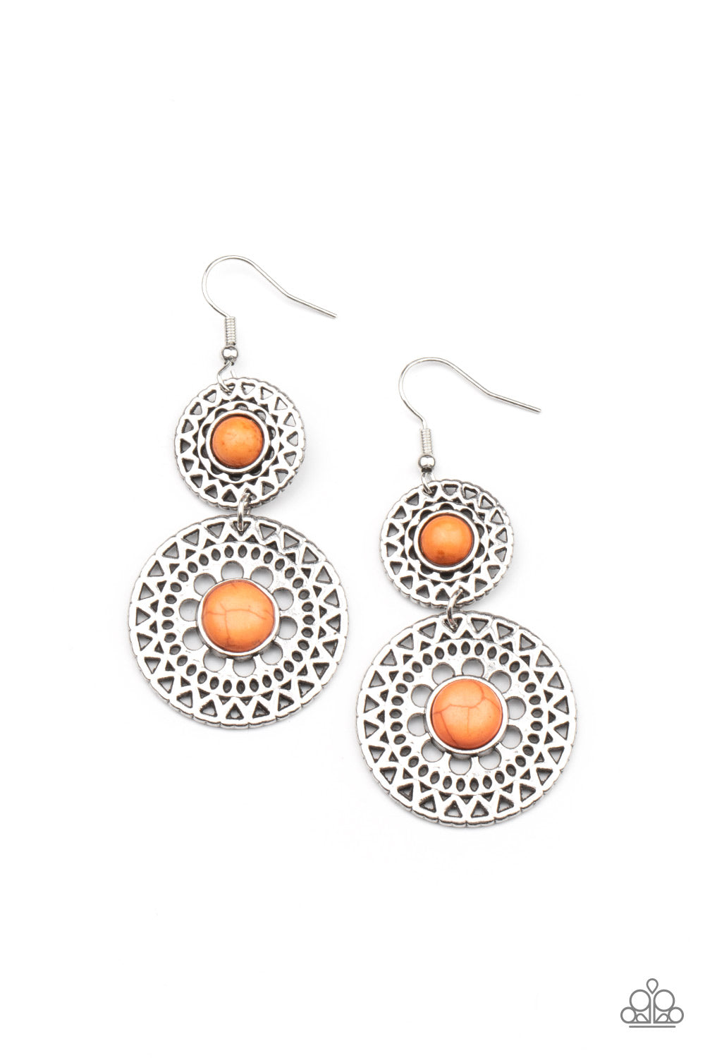 Paparazzi Earrings - Sunny Sahara - Orange