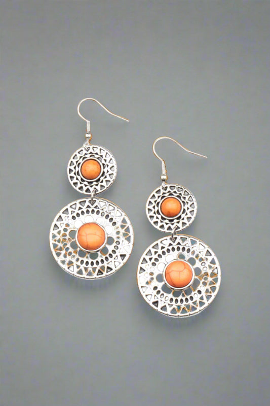 Paparazzi Earrings - Sunny Sahara - Orange