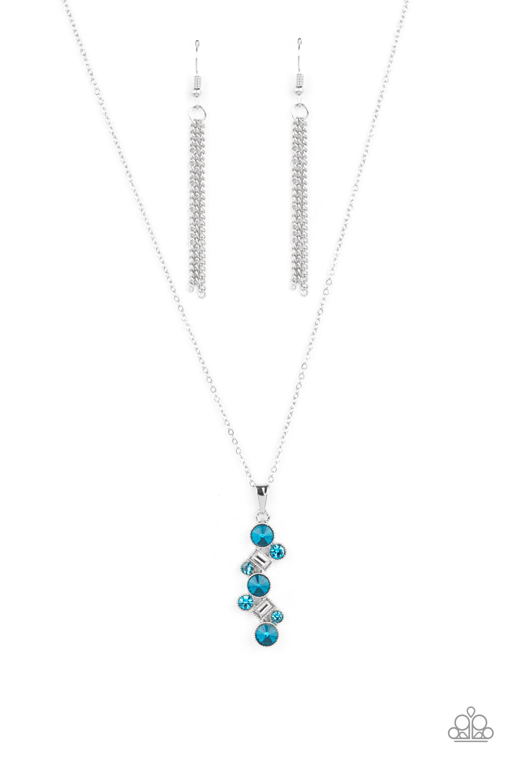 Paparazzi Necklaces - Classically Clustered - Blue