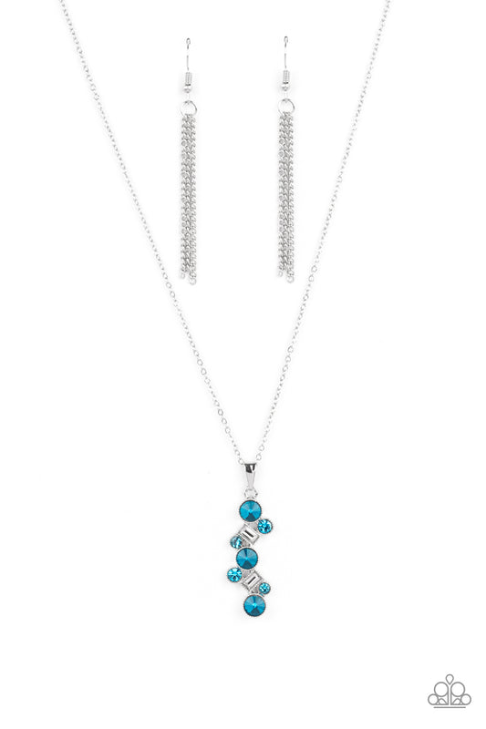 Paparazzi Necklaces - Classically Clustered - Blue