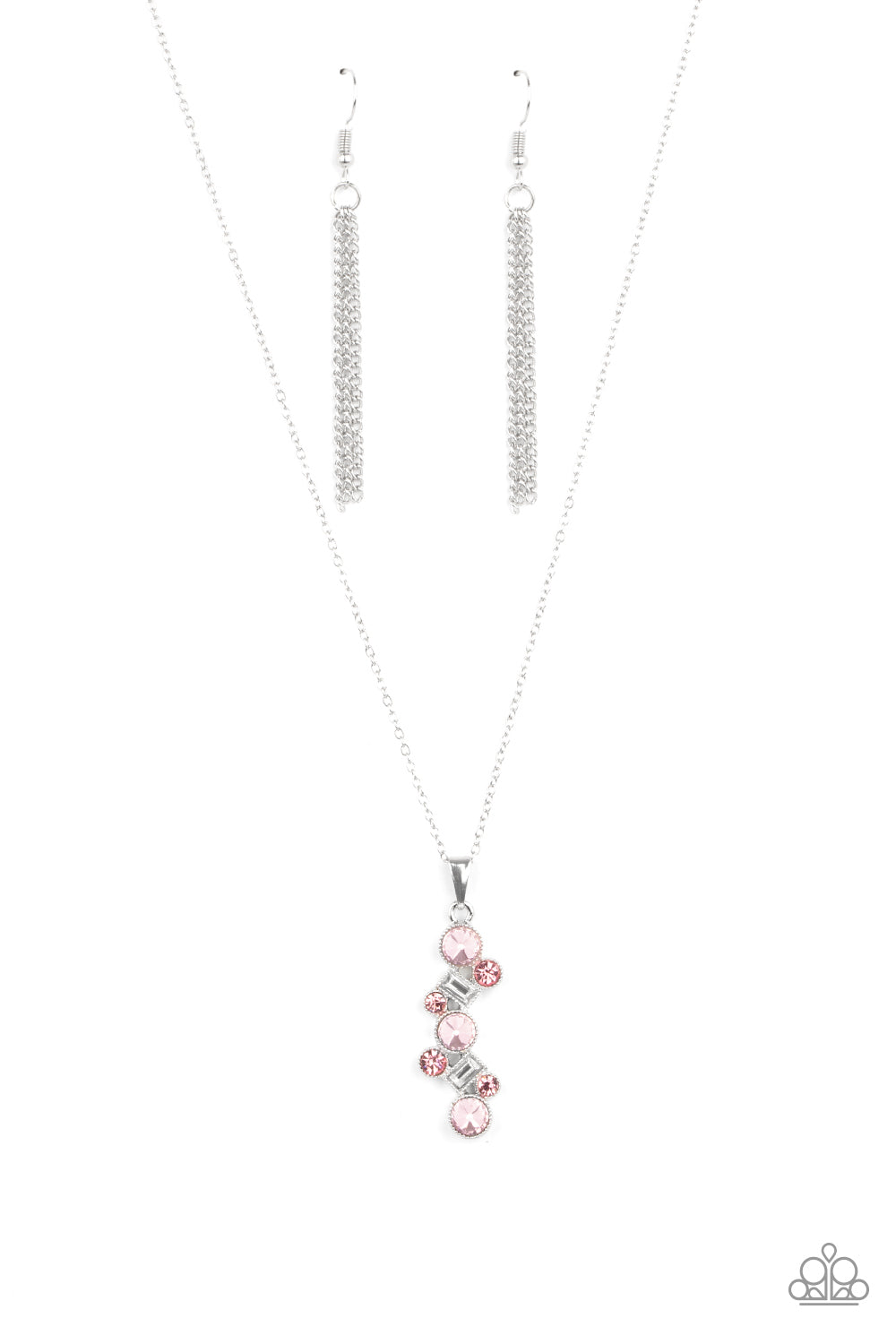 Paparazzi Necklaces - Classically Clustered - Pink