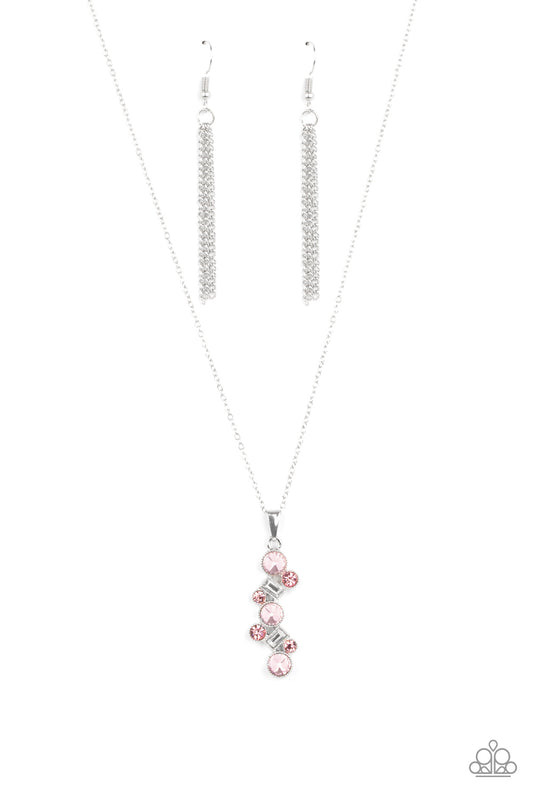 Paparazzi Necklaces - Classically Clustered - Pink