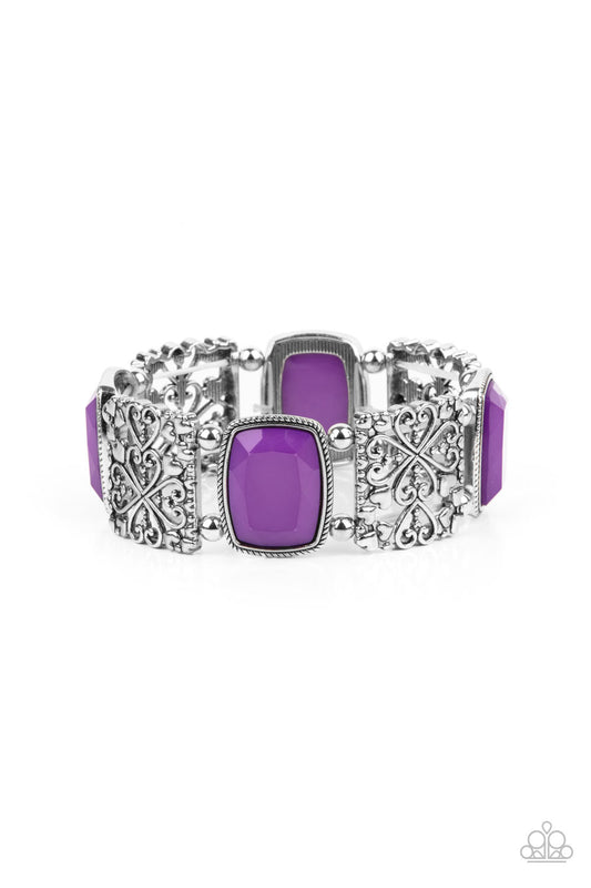 Paparazzi Bracelets - Colorful Coronation - Purple