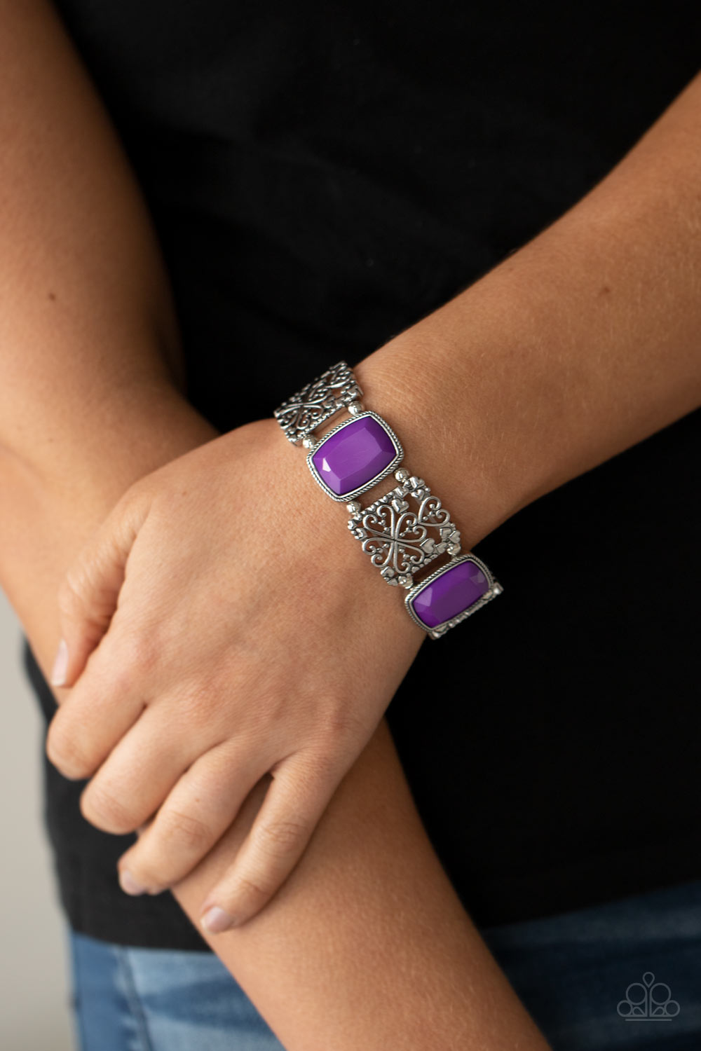 Paparazzi Bracelets - Colorful Coronation - Purple