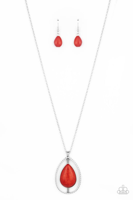 Paparazzi Necklaces - Here Today, Patagonia Tomorrow - Red
