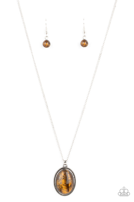 Paparazzi Necklaces - Tranquil Talisman - Brown