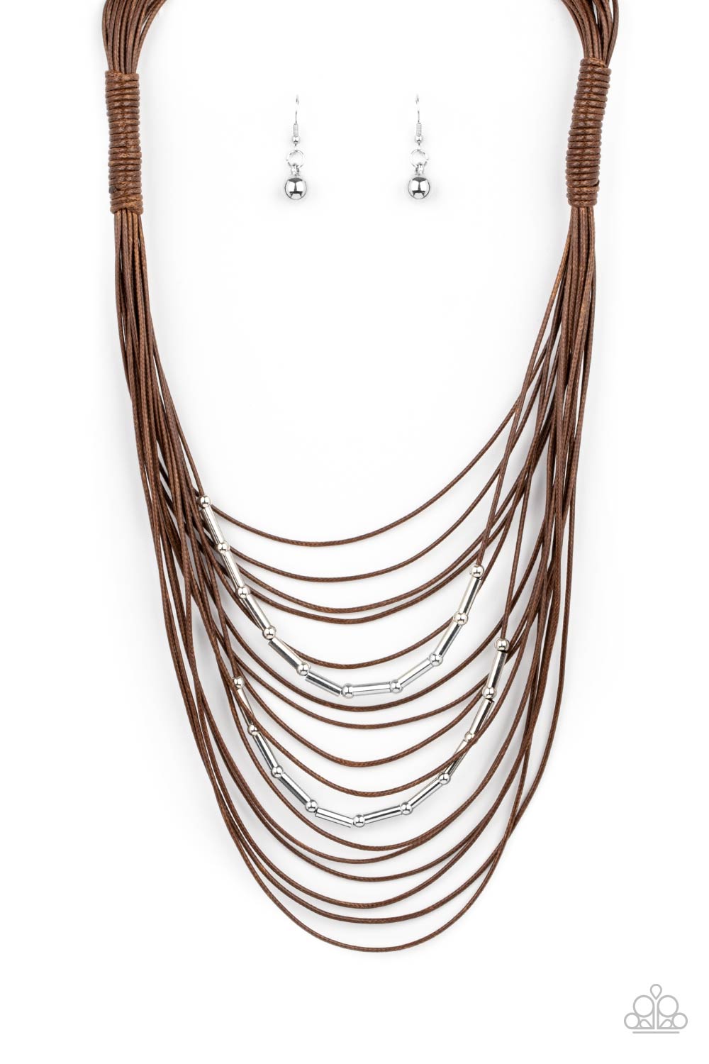 Paparazzi Necklaces - Nice Cord-ination - Brown