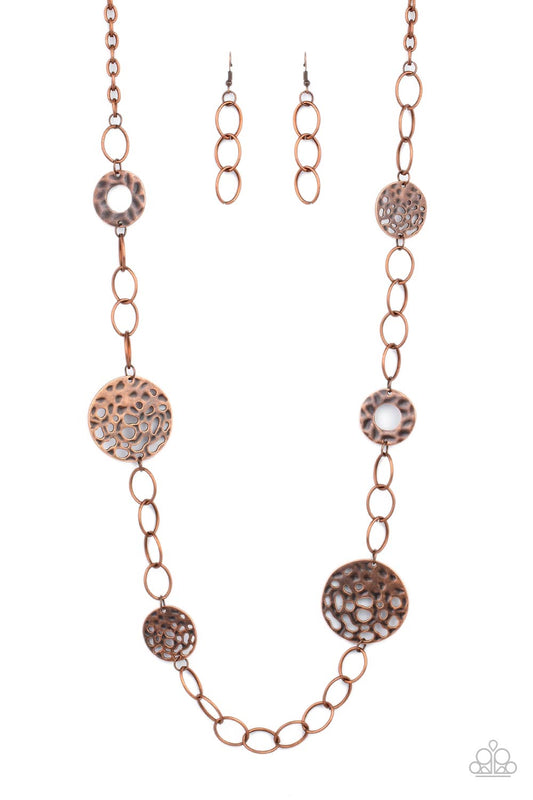 Paparazzi Necklaces - Holey Relic - Copper