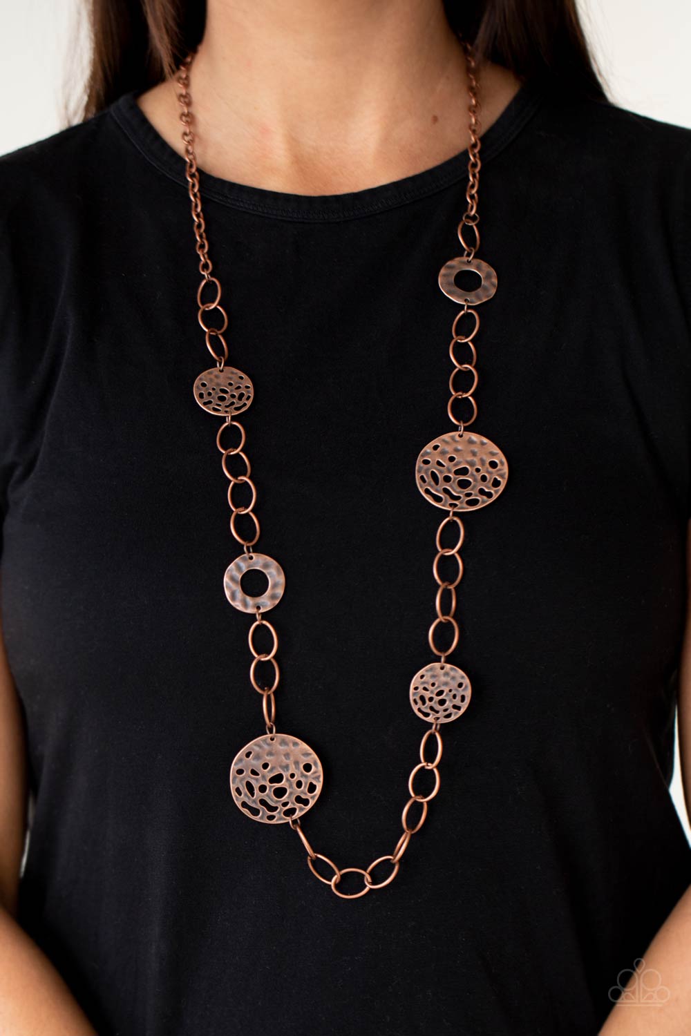 Paparazzi Necklaces - Holey Relic - Copper