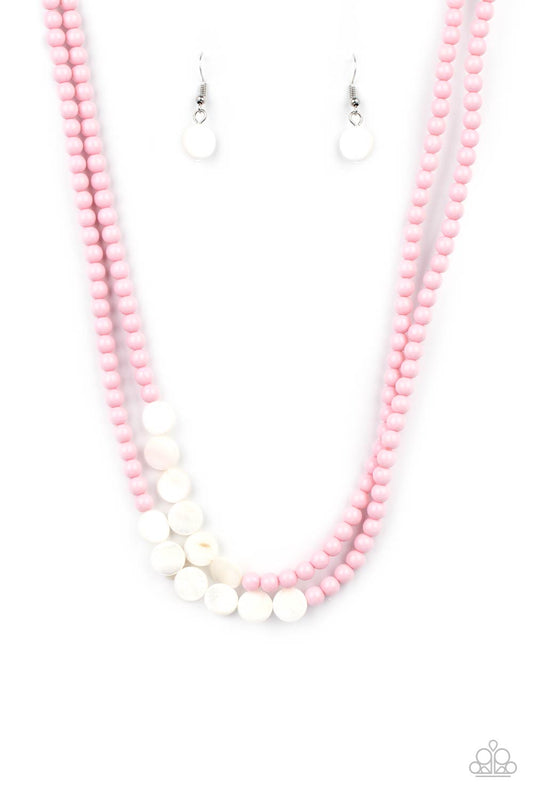 Paparazzi Necklaces - Extended Staycation - Pink