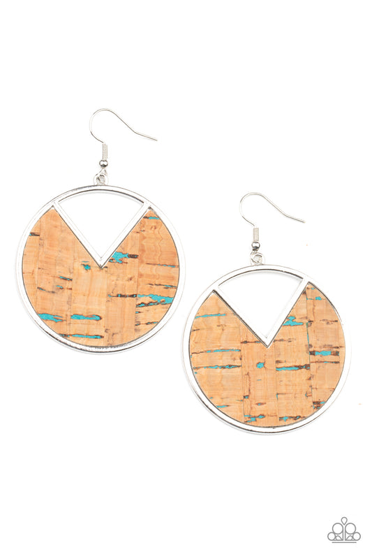 Paparazzi Earrings - Nod - Nature - Blue