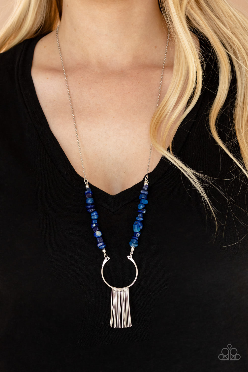 Paparazzi Necklaces - With Your Art and Soul - Blue
