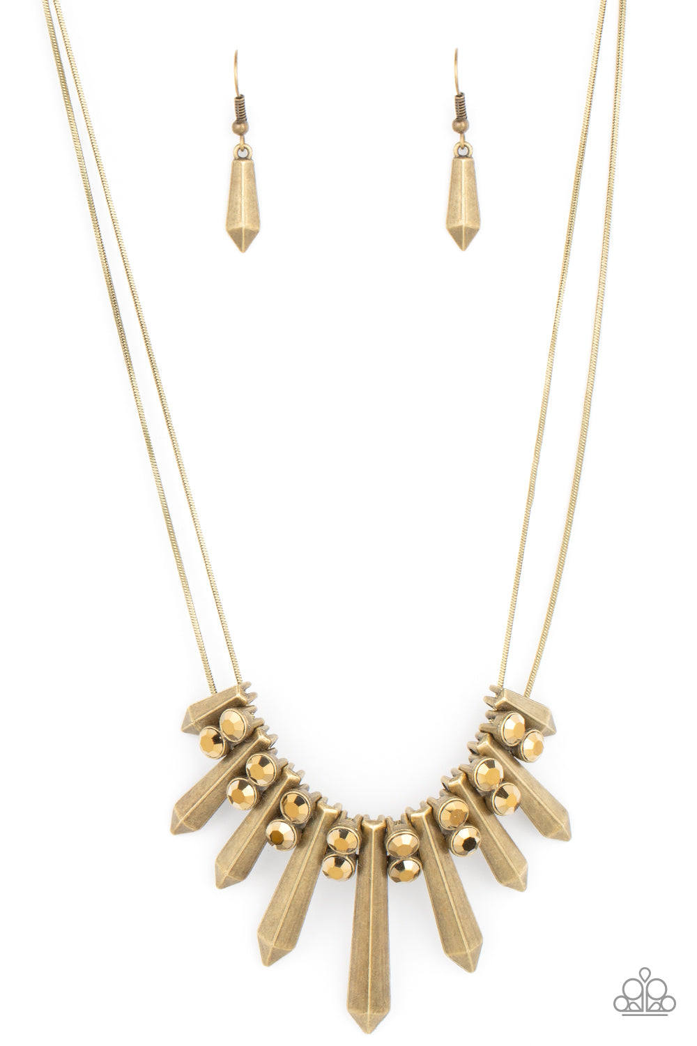 Paparazzi Necklaces - Dangerous Dazzle - Brass