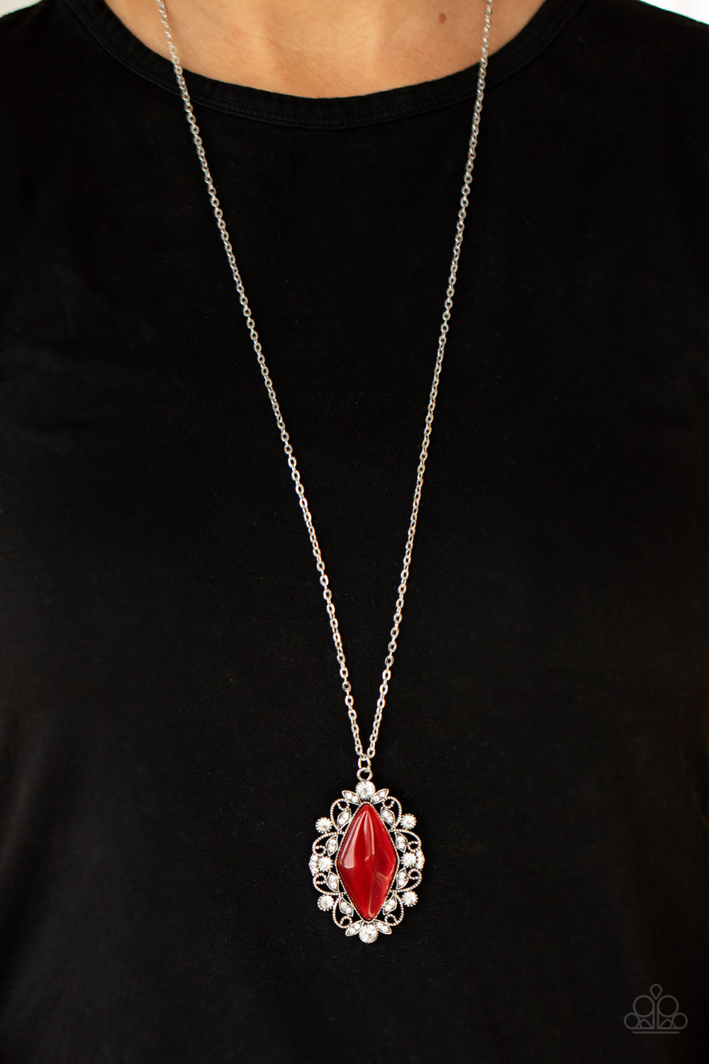 Paparazzi Necklaces - Exquisitely Enchanted - Red