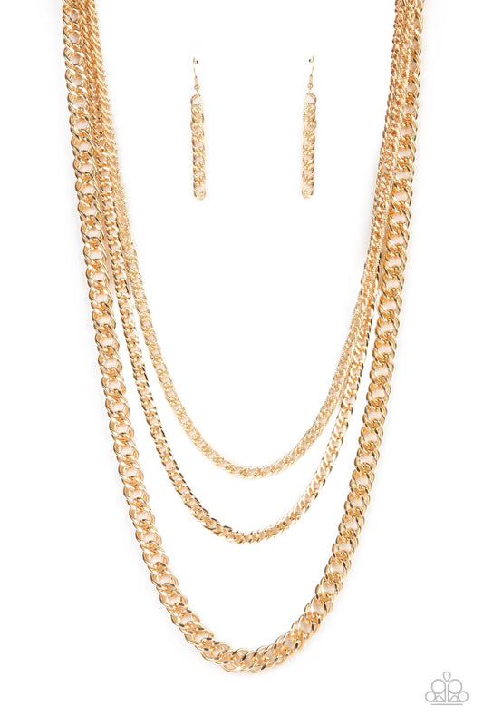 Paparazzi Necklaces - Chain of Champions - Gold