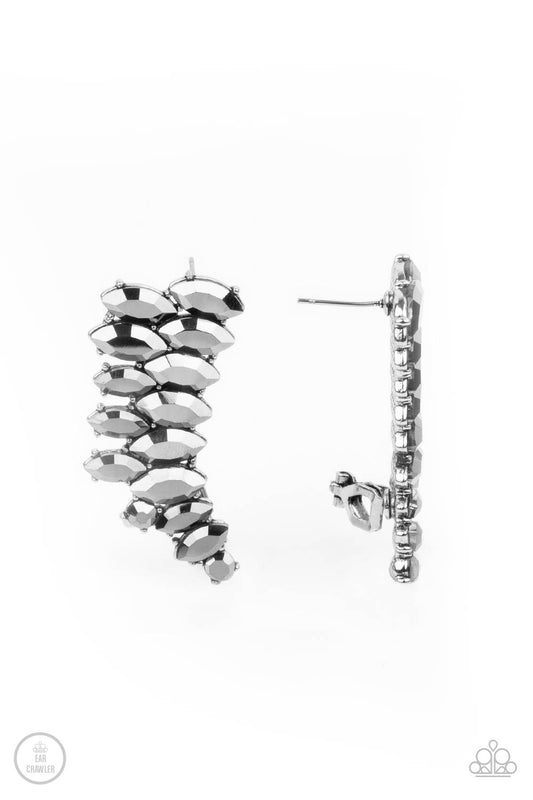 Paparazzi Earrings - Explosive Elegance - Silver