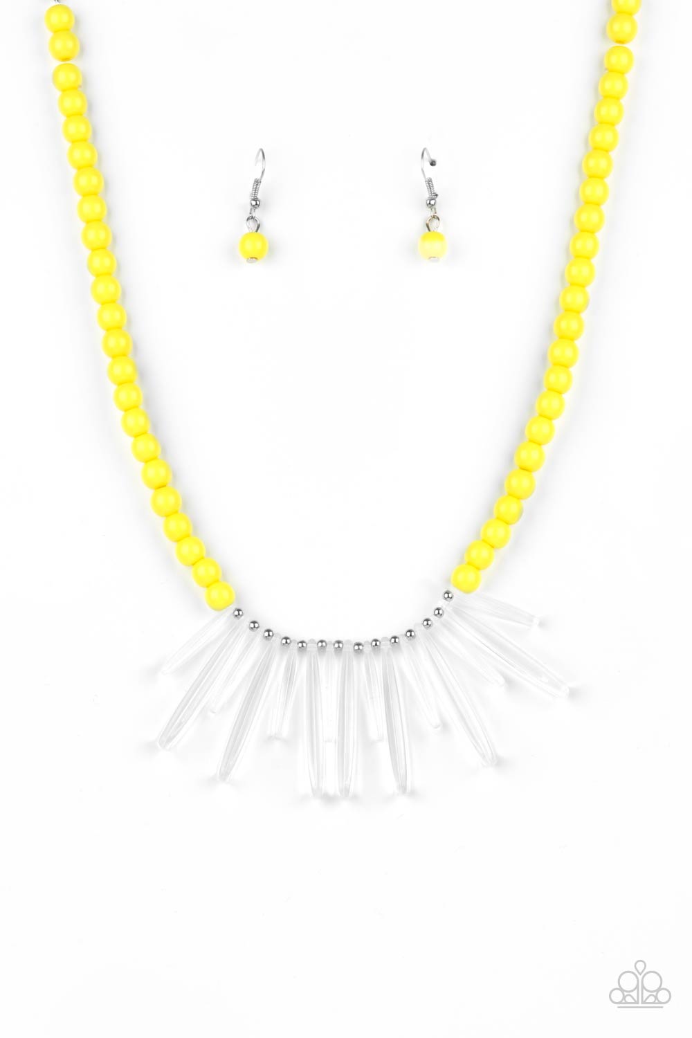 Paparazzi Necklaces - Icy Intimidation - Yellow