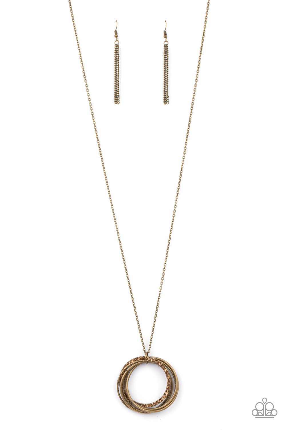 Paparazzi Necklaces - Harmonic Halos - Brass