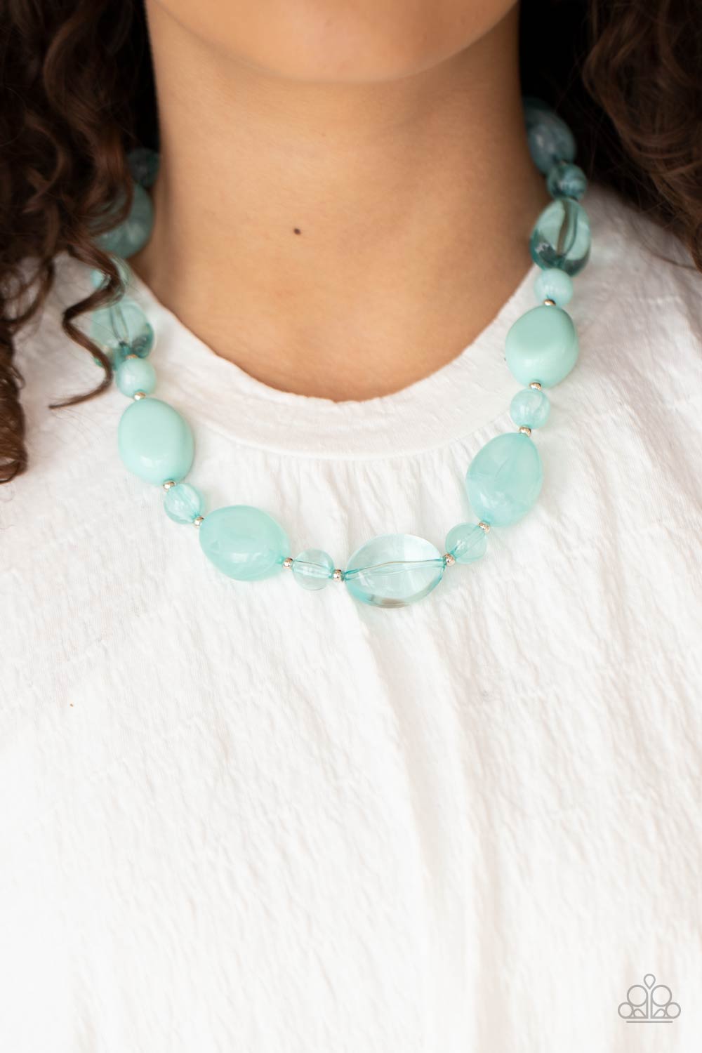 Paparazzi Necklaces - Staycation Stunner - Blue