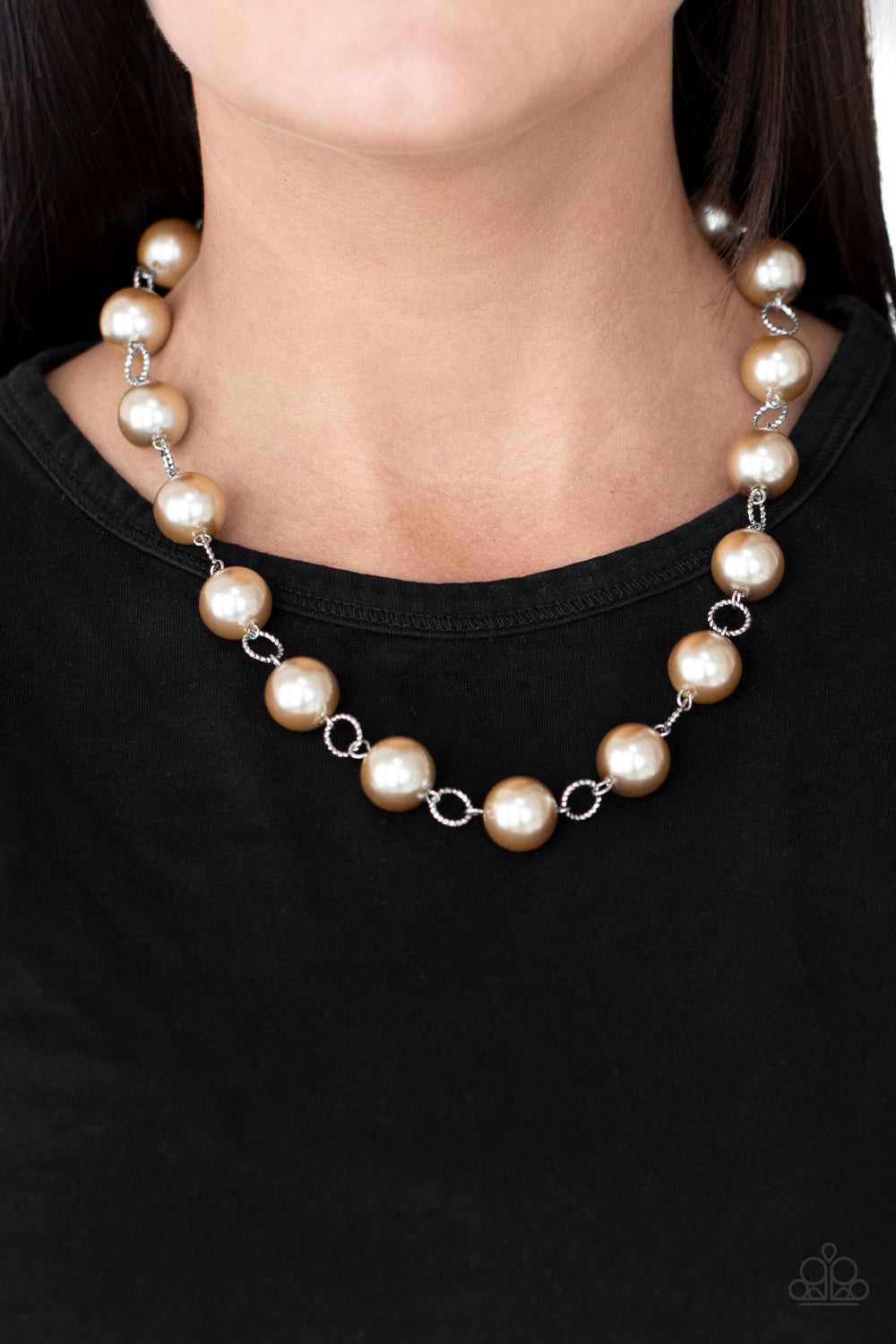 Paparazzi Necklaces - Ensconced in Elegance - Brown