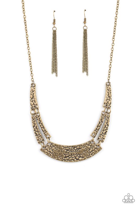 Paparazzi Necklaces - Stick To The Artifacts - Brass