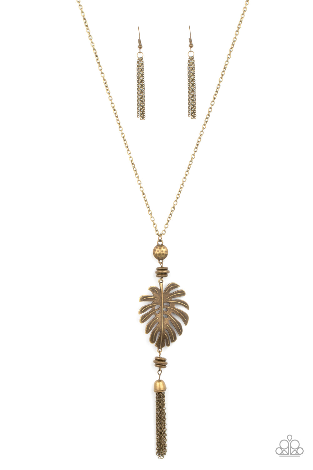 Paparazzi Necklaces - Palm Promenade - Brass