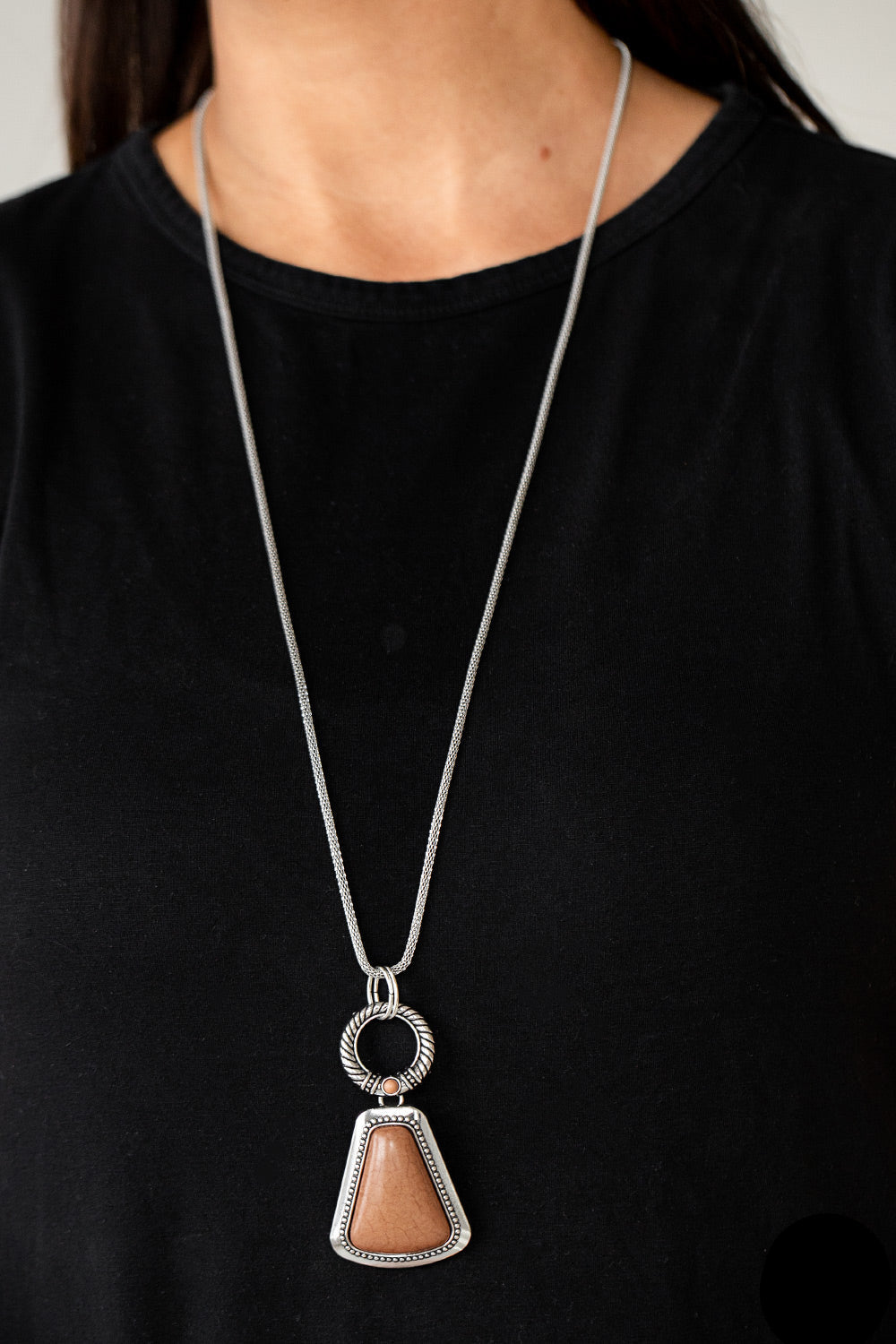 Paparazzi Necklaces - Stone Prairies - Brown