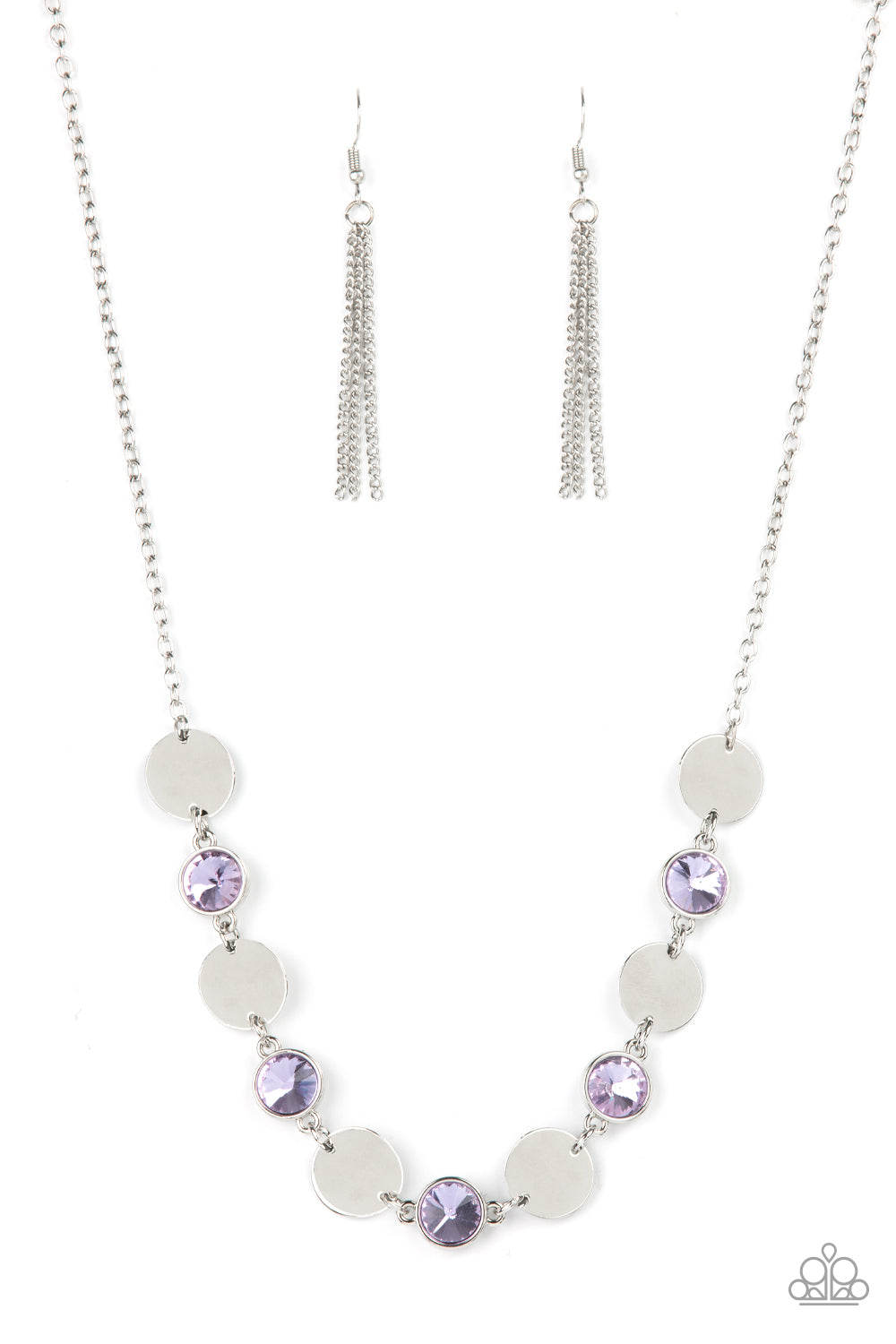 Paparazzi Necklaces - Refined Reflections - Purple