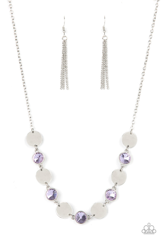 Paparazzi Necklaces - Refined Reflections - Purple