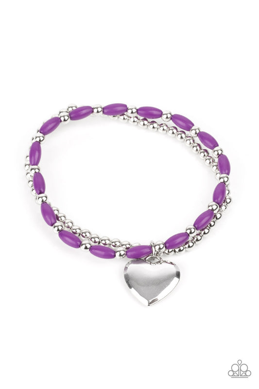 Paparazzi Bracelets - Candy Gram - Purple