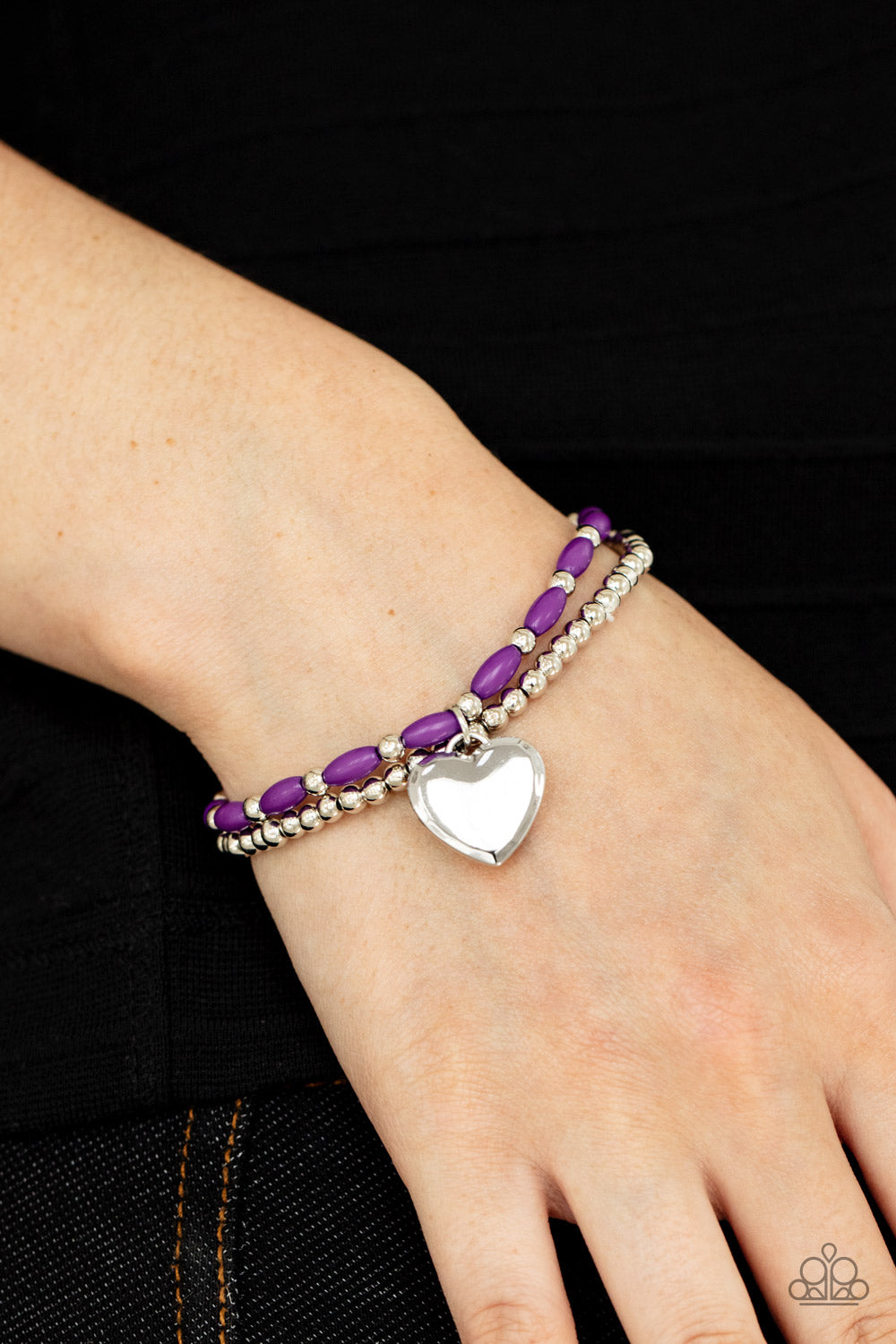 Paparazzi Bracelets - Candy Gram - Purple