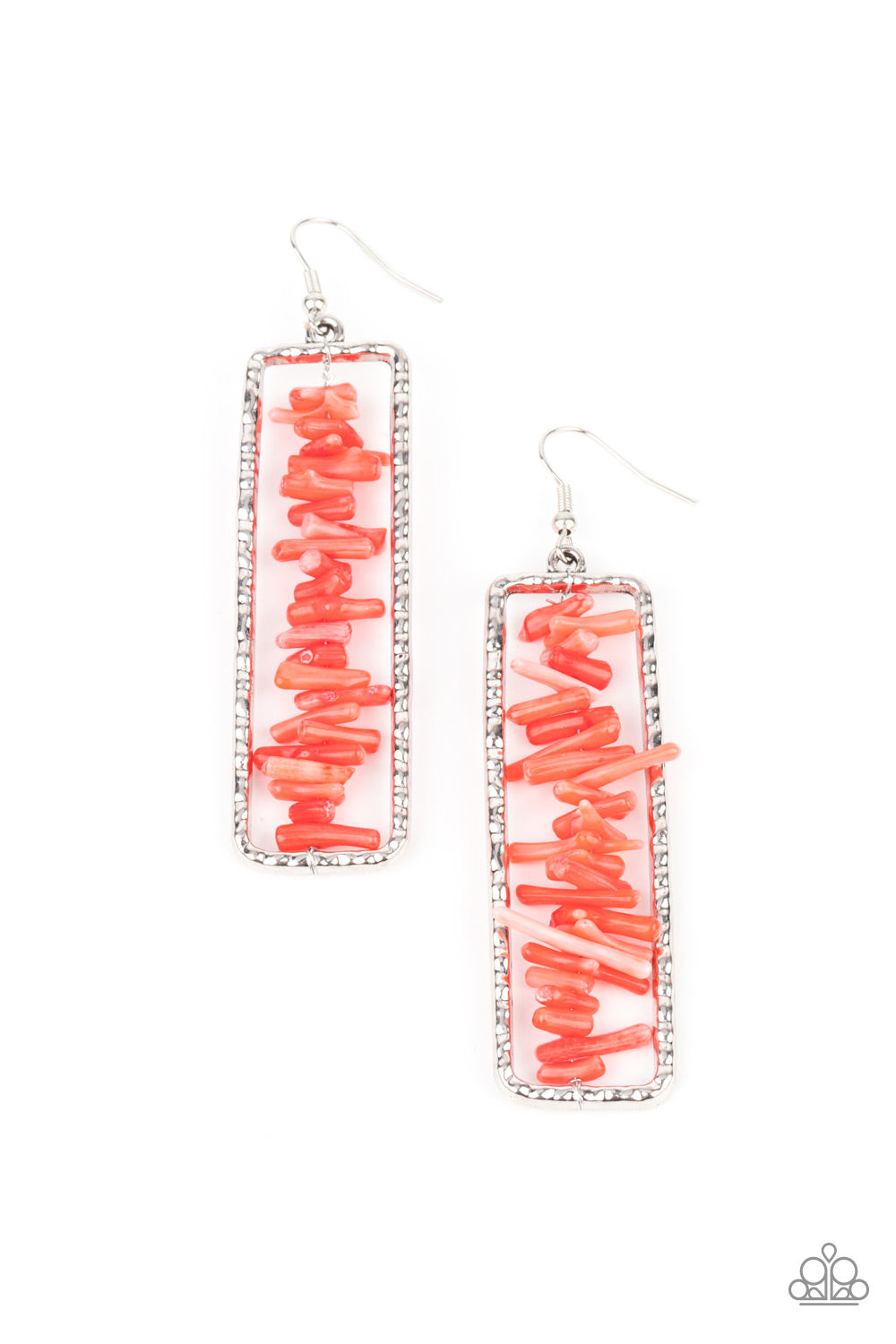 Paparazzi Earrings - Don't Quarry, Be Happy - Red