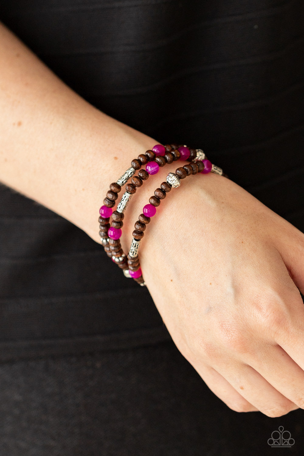 Paparazzi Bracelets - Woodsy Walkabout - Pink