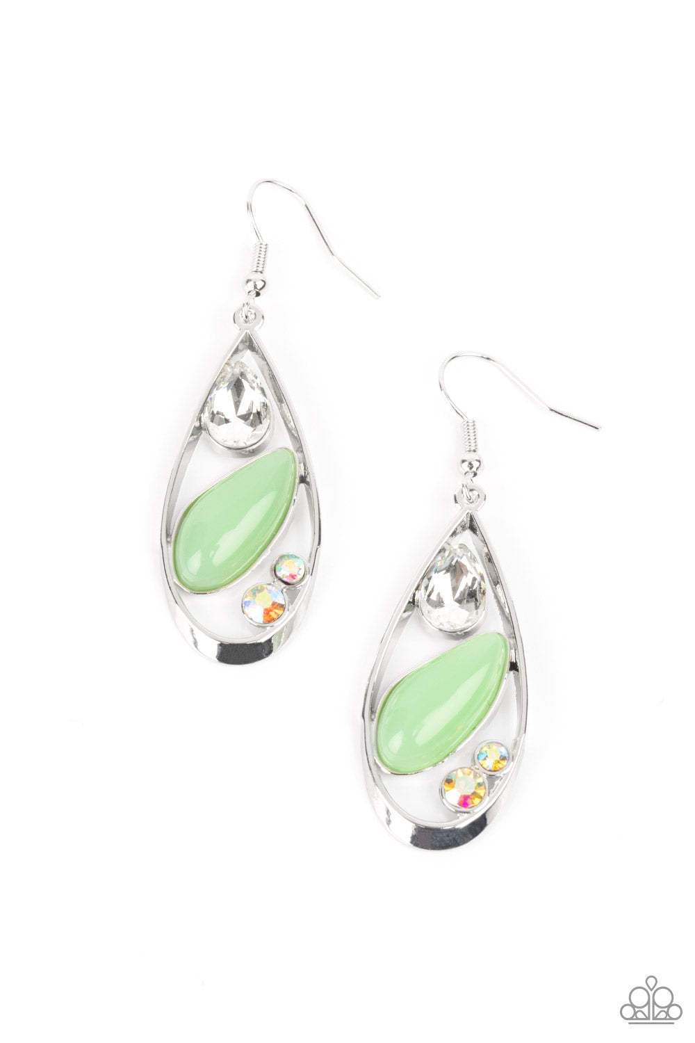 Paparazzi Earrings - Harmonious Harbors - Green