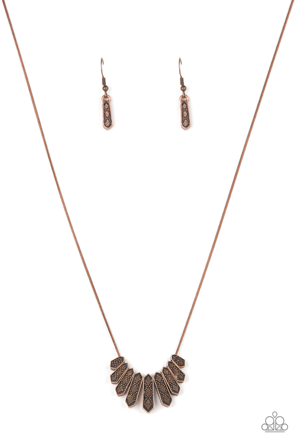 Paparazzi Necklaces - Monumental March - Copper