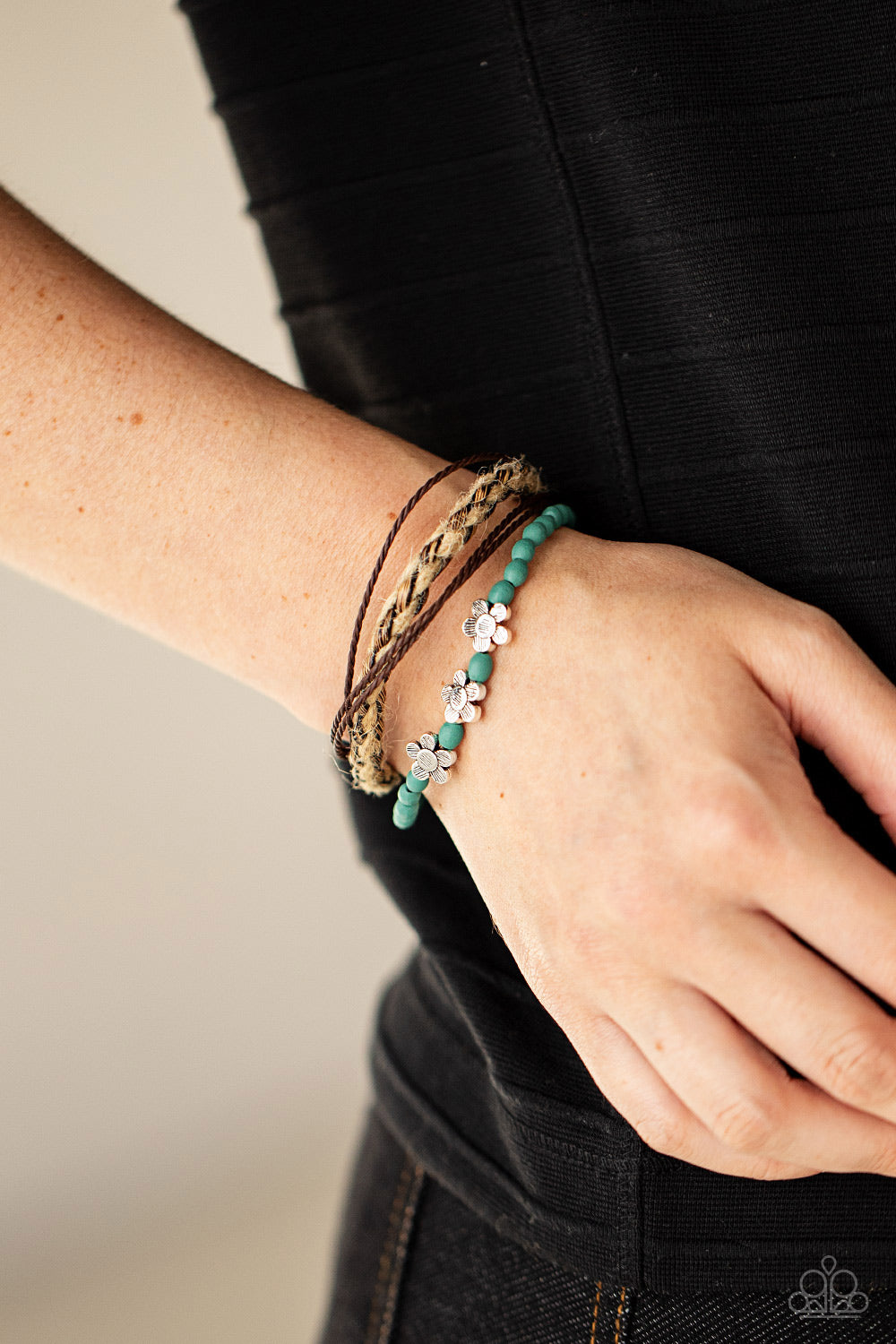 Paparazzi Urban Collection - Raffia Remix - Blue Pull Cord